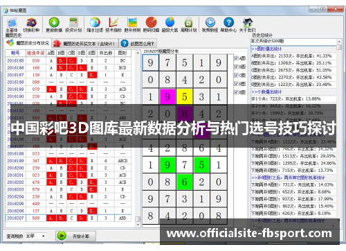 中国彩吧3D图库最新数据分析与热门选号技巧探讨